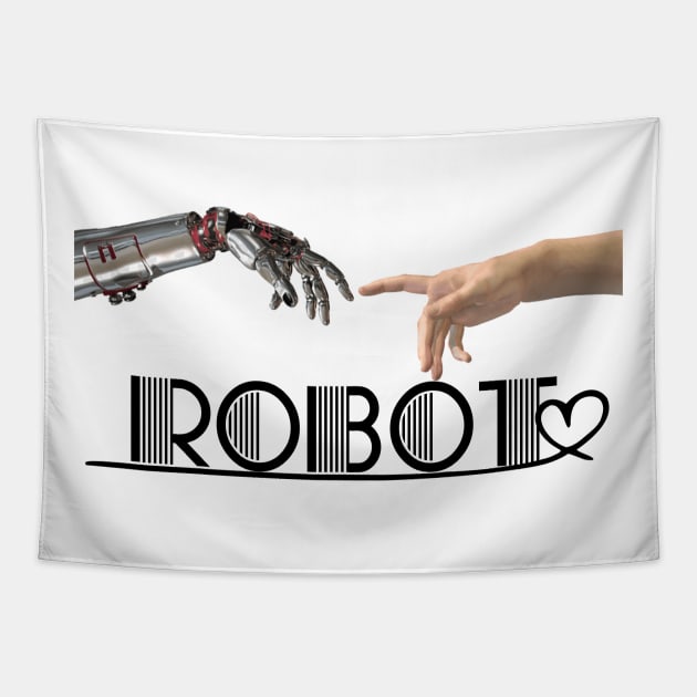 I LOVE ROBOT Tapestry by ISSTORE