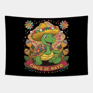 Turtle T Shirt Cinco de Mayo Tapestry