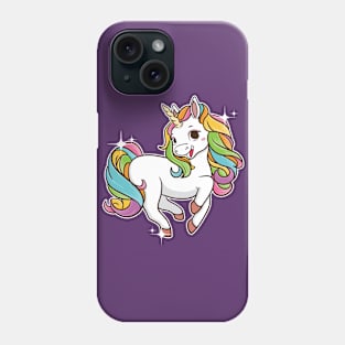 Cute Jumping Unicorn Magical Mythical Creatures Phone Case