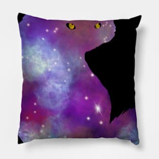 Pretty girl / galaxy Pillow