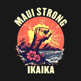Vintage Ikaika Strong Maui Hawaii Island I Love Hawaii T-Shirt