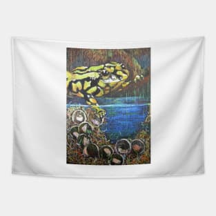 Australian  Corroboree Frog from a Pastel Painting Tapestry