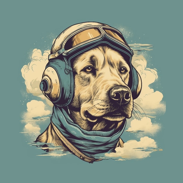 Aviator dog by GreenMary Design