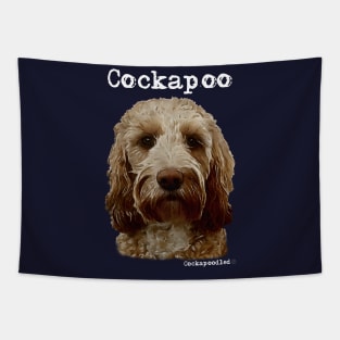 Golden Apricot Cockapoo / Spoodle and Doodle Dog Tapestry
