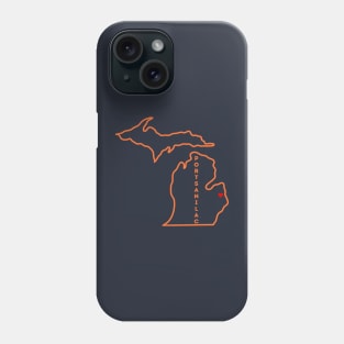 Port Sanilac MI Love (Orange) Phone Case