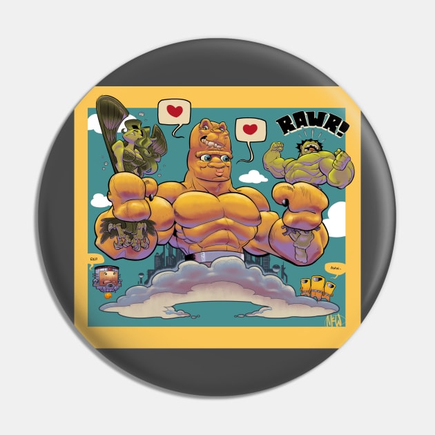 Bi-Beast Pin by TomMcWeeney