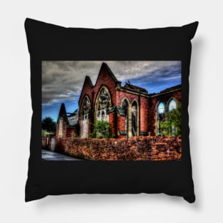 Urban Church Dereliction Pillow