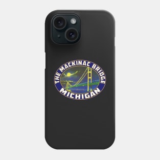 Mackinac Island Bridge Michigan Vintage Phone Case