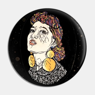 Retro Woman Pin