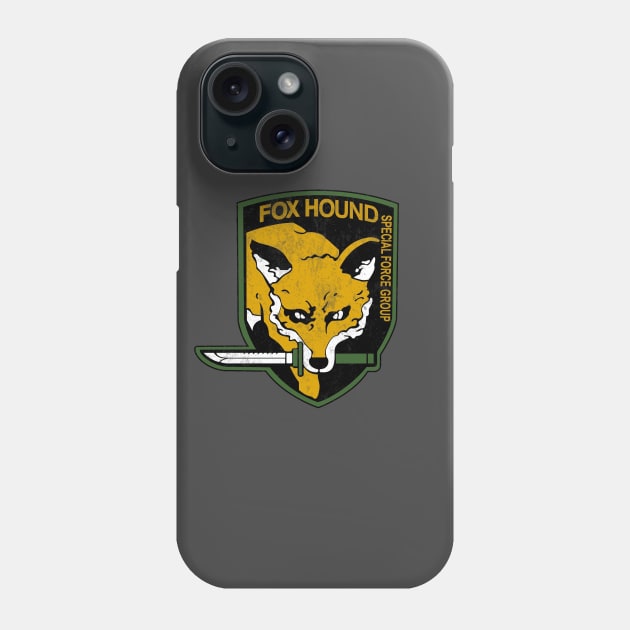 fox hound patch Phone Case by sketchfiles