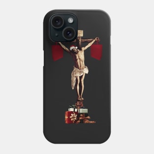 Glitch Art Christmas Jesus Commerce and slaughter Phone Case