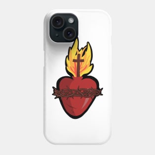 His Sacred Heart Phone Case