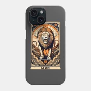 Lion Tarot Card Phone Case