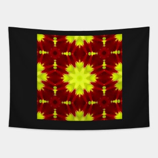 Red Yellow Chysanthemum Pattern Number 6 Tapestry