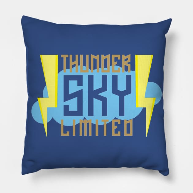 thunder sky Limited Pillow by new_child