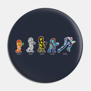 Samus Evolution Pin