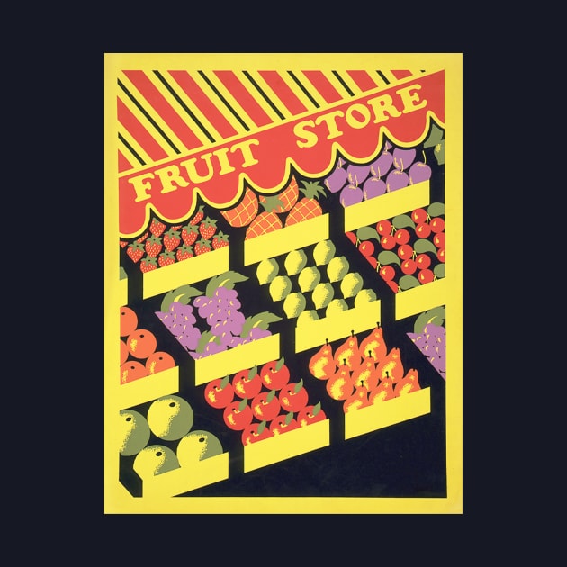 Fruit store (1936) vintage poster by Federal Art Project by WAITE-SMITH VINTAGE ART