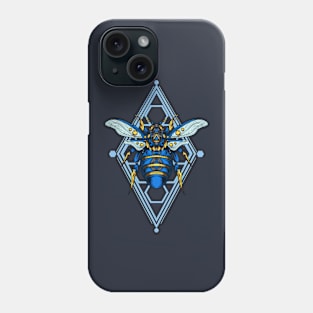 Blue Bee Ornament Phone Case