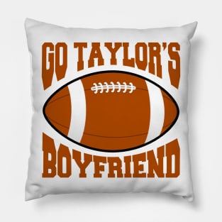 Go Taylor’s Boyfriend Funny Football Pillow