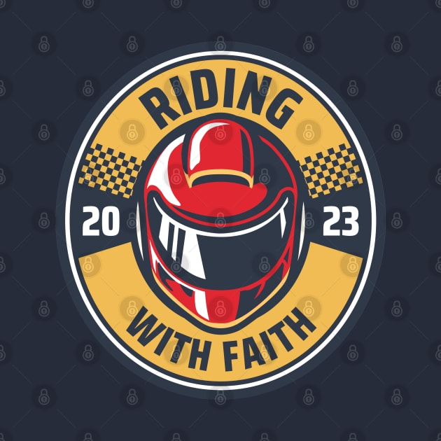 Riding with Faith - Christian Motorcycle Apparel by ThreadsVerse