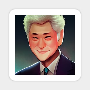 Bill Clinton | President of the United States | Manga style Magnet