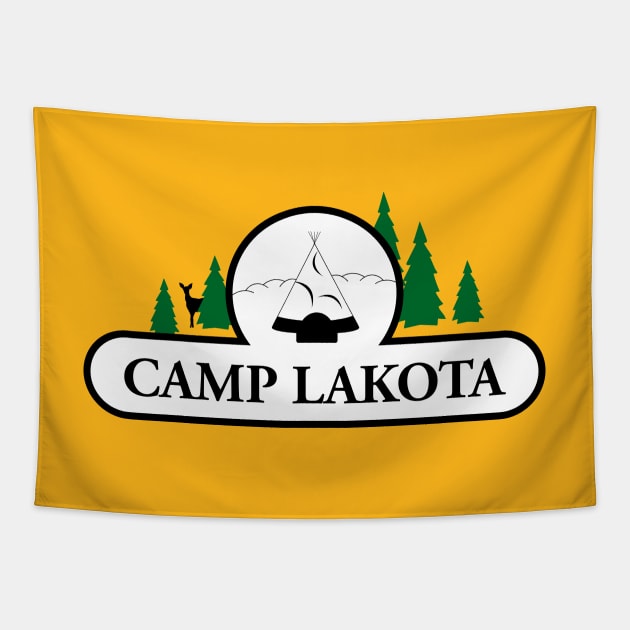 Camp Lakota Tapestry by MikeSolava