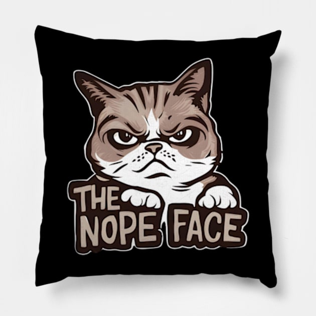 Grumpy Cat Pillow by Inktopolis