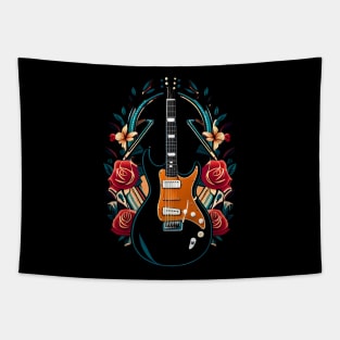 Black Guitar tattoo 9 Tapestry