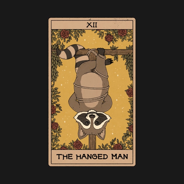 The Hanged Man - Raccoons Tarot by thiagocorrea