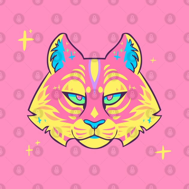 Pastel tiger by Psychonautic