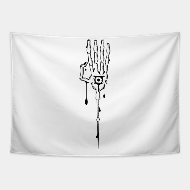 PALE MAN HAND Tapestry by Shaun Manley