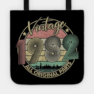 Vintage 1982 Retro 38th Birthday Gift for Men Women Tote