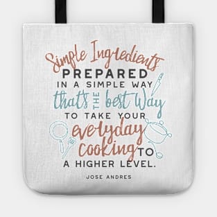 Simple ingredients and everyday cooking design I Tote