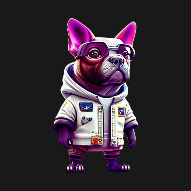 The Fun-Loving Frenchie: Bold in a Casual Space Suit by fur-niche