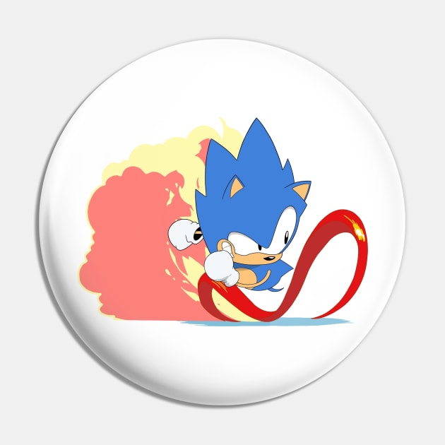 Gotta Go Fast - Sonic The Hedgehog Pin by imakemyownshirts