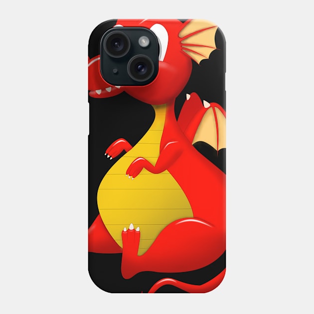 Red Dragon T-Shirt Phone Case by RedRoss2020