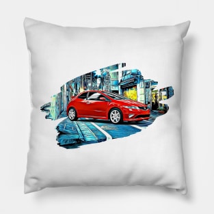 FN2 Civic Type R Tokyo Night Print Pillow