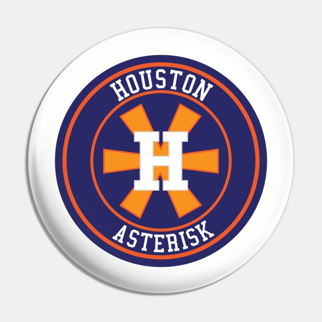 Houston Asterisk Baseball Pin by old_school_designs