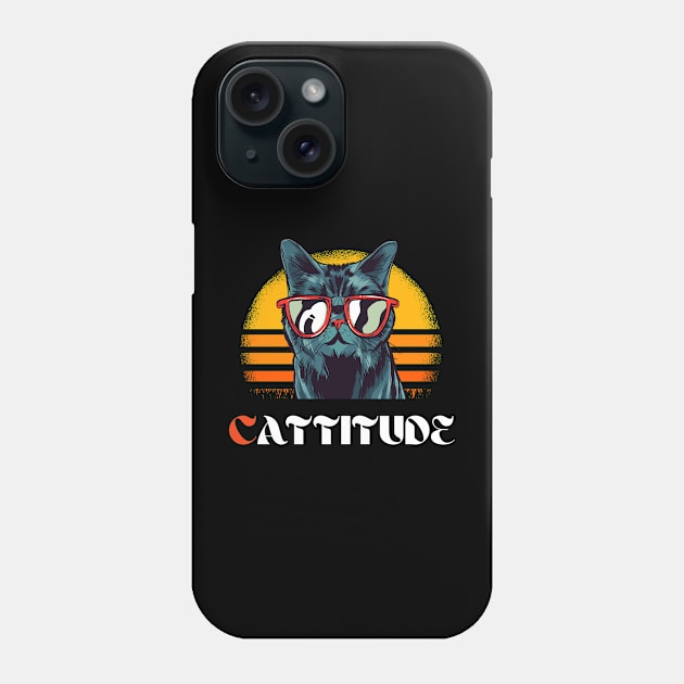 CATTITUDE Phone Case by ZANBER