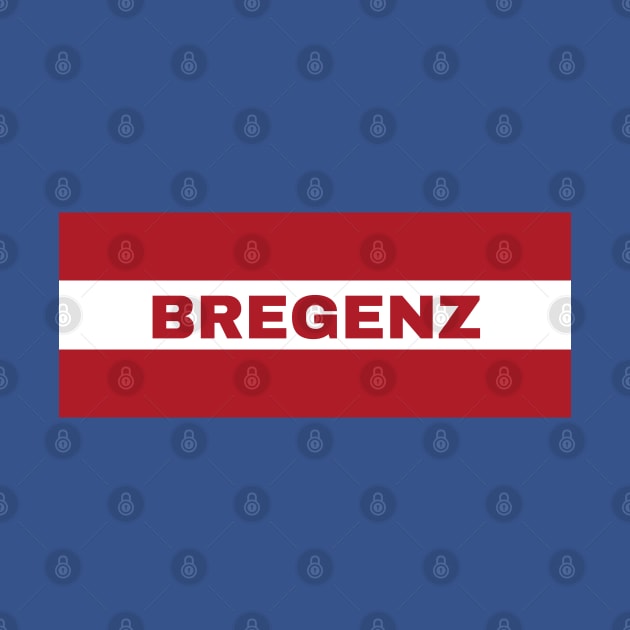 Bregenz City in Austrian Flag by aybe7elf