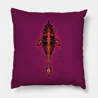 Pisces 5c Raspberry Pillow