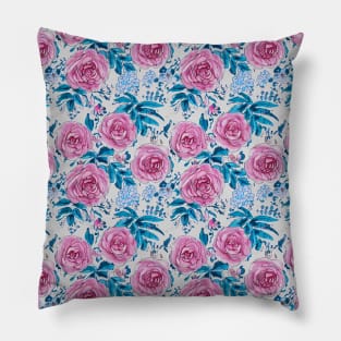 Cute Rose Floral Print Pillow