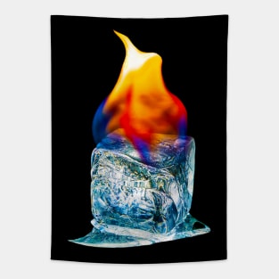 Ice Cube in Fire Tapestry