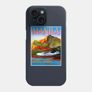 Imperial Airways Fly to Manila Advertising Print Phone Case