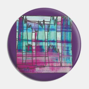 Liminal Space II Sky Blue Abstraction Pin