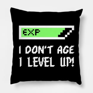 I Don't Age - I Level Up! Pillow