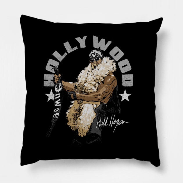 Hulk Hogan Hollywood Arc Pillow by MunMun_Design