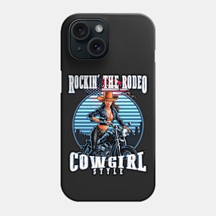 Rockin' the Rodeo, Cowgirl Style Phone Case