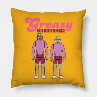 Greasy Action Figures Pillow