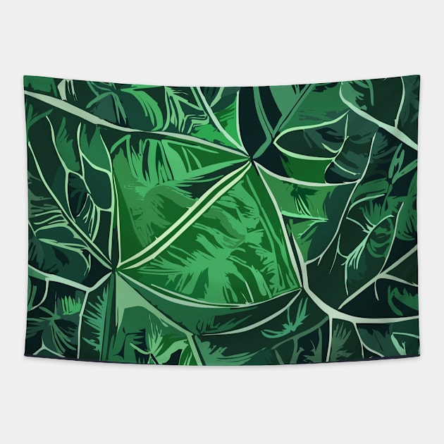 Green Leaf Tapestry by ezhar.v.b